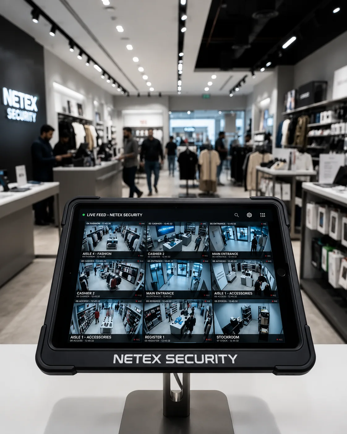 Netex Security operators at monitoring workstations
