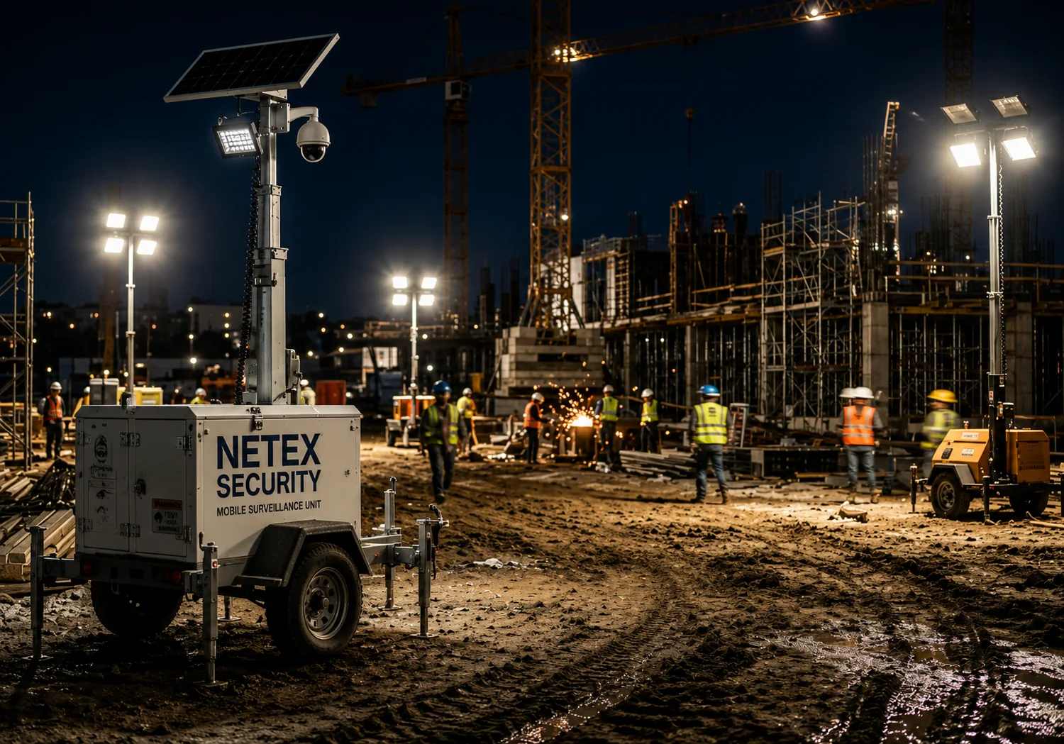 Construction Sites monitored by Netex Security