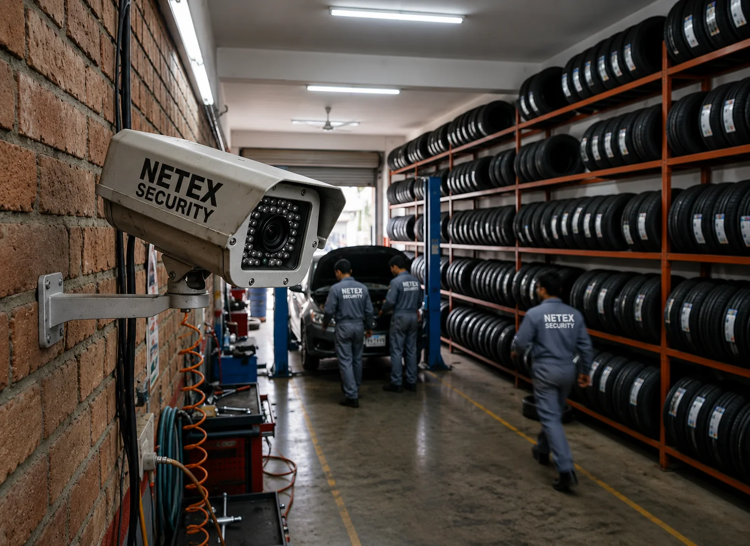 Car Dealership and Repair Facility Monitoring monitored by Netex Security