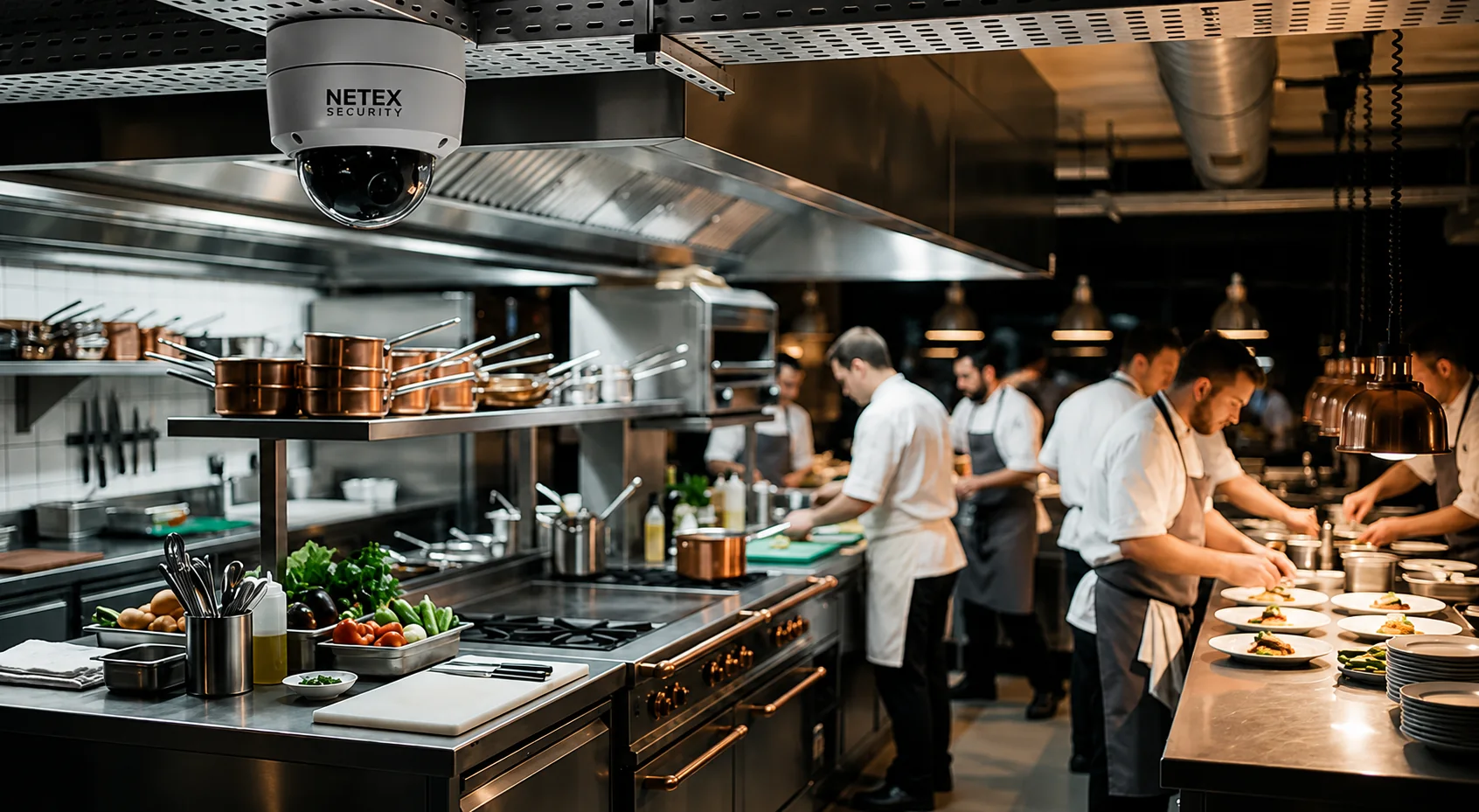 Restaurants, Cafés & Fast Food monitored by Netex Security